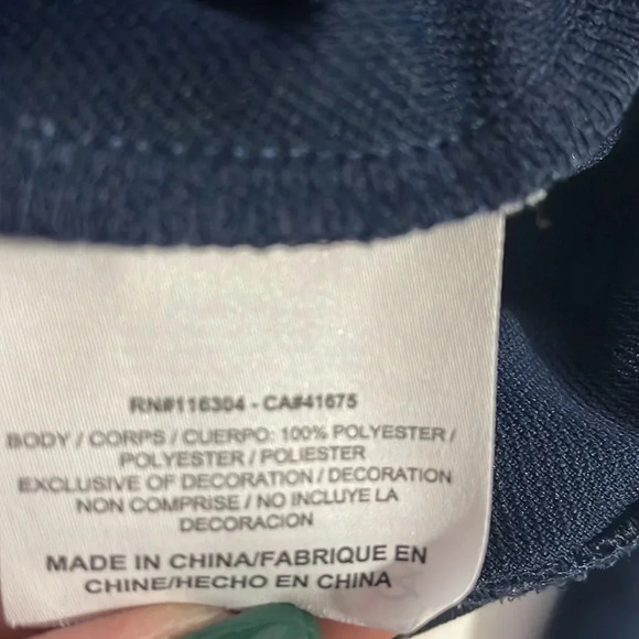 Converse zip up jacket size small Navy - Picture 7 of 7